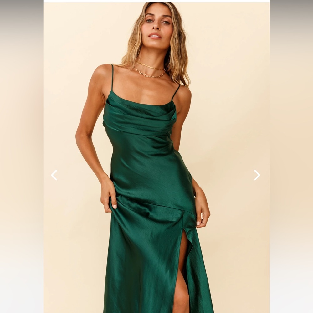 COPY - Saints & Secrets Forest Green Dress
